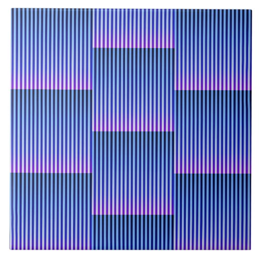 昼休みと夜の秋(ストライプ) タイル (正面)