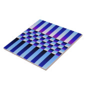 昼休みと夜暮チェッカーらし(およびストライプ) タイル (側面)