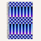 昼休みと夜暮チェッカーらし(およびストライプ) ノートブック (正面)