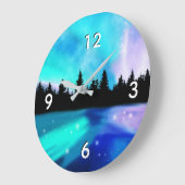 昼休み反射（大） ラージ壁時計 (傾斜)