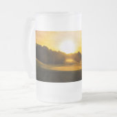 昼休み時のゴルフコーススプリンクラ フロストグラスビールジョッキ (正面左)