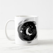 昼夜のマグ コーヒーマグカップ (左)