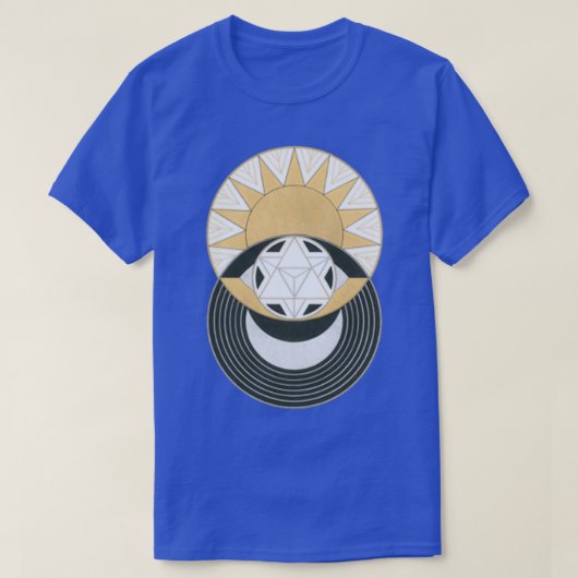 昼夜の小さなパターン Tシャツ (デザイン正面)