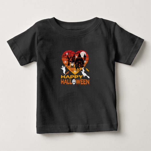 昼夜幽霊のよく出るを問わず ベビーTシャツ (正面)