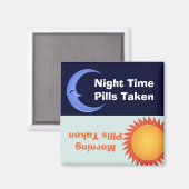 昼夜薬リマインダーマグネット マグネット (正面/裏面)