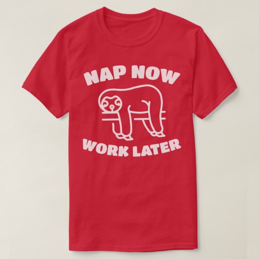 昼寝が後で動作おもしろいするスリーピースロース Tシャツ (デザイン正面)