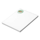 昼寝のオレンジ色の猫ちゃん ノートパッド (回転)