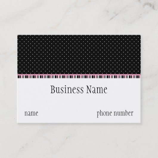 昼寝のモーテルのぽっちゃりした名刺 名刺 (正面)