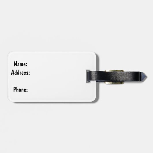 昼寝の主フロリダの暗藍色のやし ラゲッジタグ (裏面横)