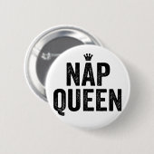 昼寝の女王の女の子の睡眠の眠いファッションのおもしろいなtumblr 缶バッジ (正面&裏面)