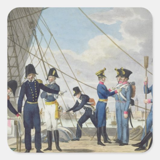 昼寝の後の新しい帝国王室のなオーストリア海軍 スクエアシール (正面)