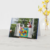 昼寝の時間は、"あなた"の夢を見て梳きます カード (黄色い花)