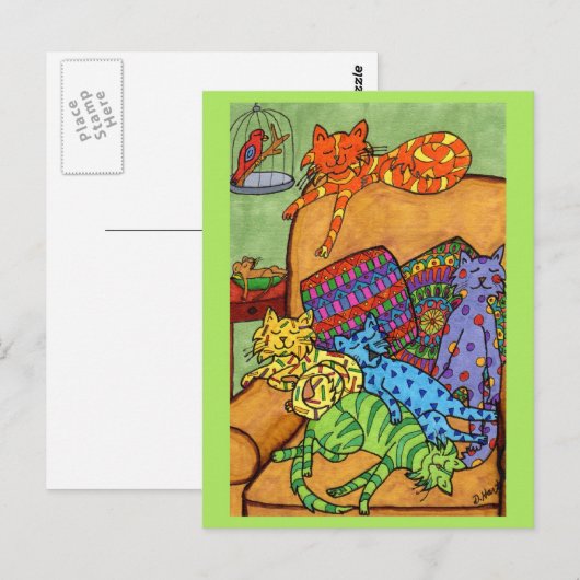 昼寝の時間 ポストカード (正面/裏面)