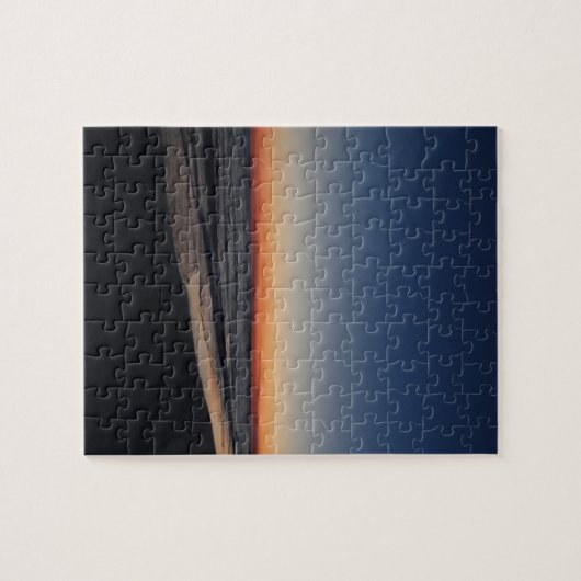 昼寝の鍵のビーチの日没 ジグソーパズル (横)