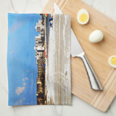 昼寝の鍵のビーチ キッチンタオル (四つ折り)