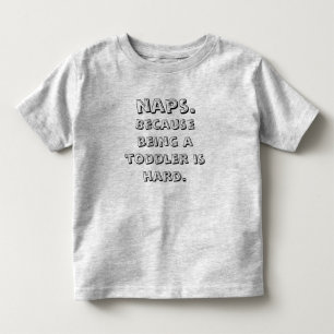 昼寝は幼児だから懸命 トドラーTシャツ