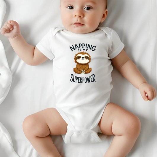 昼寝は私の超大国ベビーボディスーツ ベビーボディスーツ