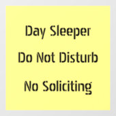 昼寝は邪魔しない勧誘 ウィンドウサイン (シート)