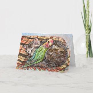 昼寝をする仲間 カード