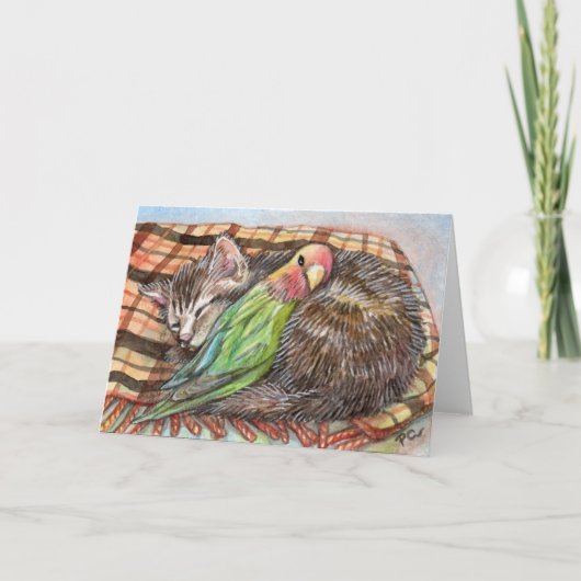 昼寝をする仲間 カード (正面)