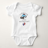 昼寝を拒否します それは休息に抵抗すること面白い ベビーボディスーツ (正面)