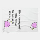 「昼寝を良い昼寝で始める」キッチンタオル キッチンタオル (横)