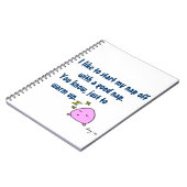 「昼寝を良い昼寝で起動」 ノートブック (左側)