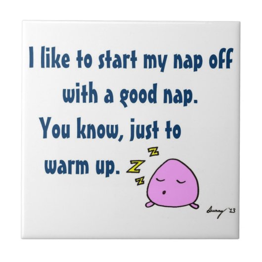 [昼寝を開始する良い昼寝]タイル タイル (正面)