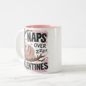 昼寝オーバーValentines Mag ツートーンマグカップ (正面左)