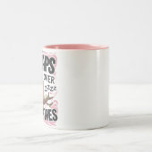 昼寝オーバーValentines Mag ツートーンマグカップ (中央)