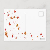 昼寝キツネ ポストカード (裏面)