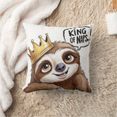 昼寝キング – 上品なナマケモノ! クッション (ブランケット)