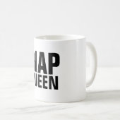 昼寝クイーンおもしろいコーヒーマグ コーヒーマグカップ (正面右)