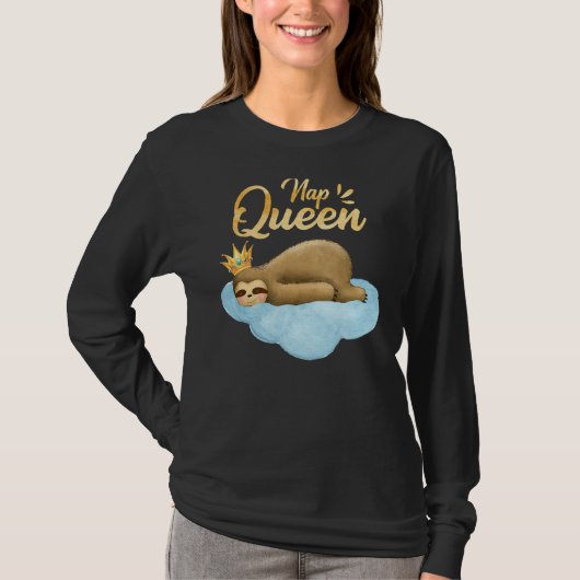 昼寝クイーンスロースとクラウンキュートスロース Tシャツ (正面)