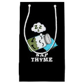 昼寝タイムおもしろいスリーピングハーブプンダークBG スモールペーパーバッグ (正面)