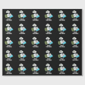 昼寝タイムおもしろいスリーピングハーブプンダークBG ラッピングペーパー (フラット)