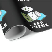 昼寝タイムおもしろいスリーピングハーブプンダークBG ラッピングペーパー (ロールコーナー)