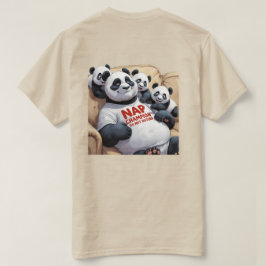 昼寝チャンピオンおもしろい – パンダパパスリープTシャツ Tシャツ