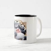 昼寝チャンピオンパおもしろいンダパパスリープ ツートーンマグカップ (正面右)