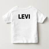 昼寝ビルドの繰り返し破棄 トドラーTシャツ (裏面)