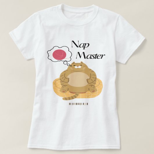 昼寝リラックスマスター Tシャツ (デザイン正面)