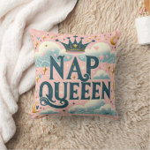 「昼寝女王」 クッション (ブランケット)