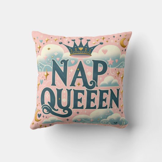 「昼寝女王」 クッション (裏面)
