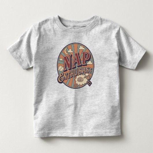昼寝好き トドラーTシャツ (正面)