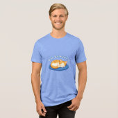 昼寝好き トライブレンドTシャツ (正面全面)