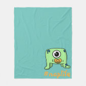 昼寝寿命 フリースブランケット (正面)