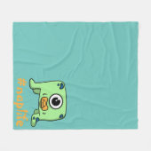 昼寝寿命 フリースブランケット (正面(横))