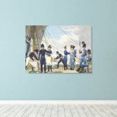 昼寝後の新王室の帝国オーストリア海軍 キャンバスプリント (インサイチュ (ウッドフロア))