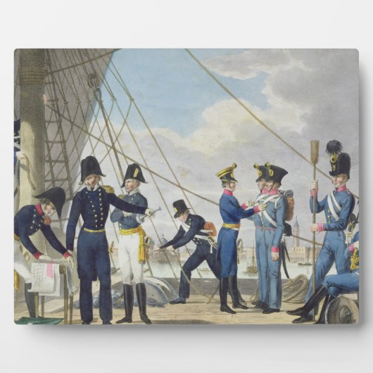 昼寝後の新王室の帝国オーストリア海軍 フォトプラーク (正面)