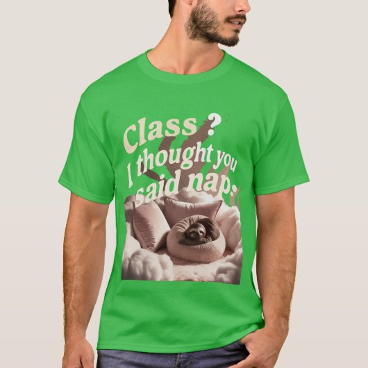 昼寝愛好家にぴったりのティー!T-シャツ Tシャツ (正面)